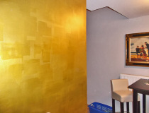Farbe und Golddesign